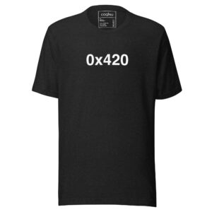 0x420 Unisex t-shirt